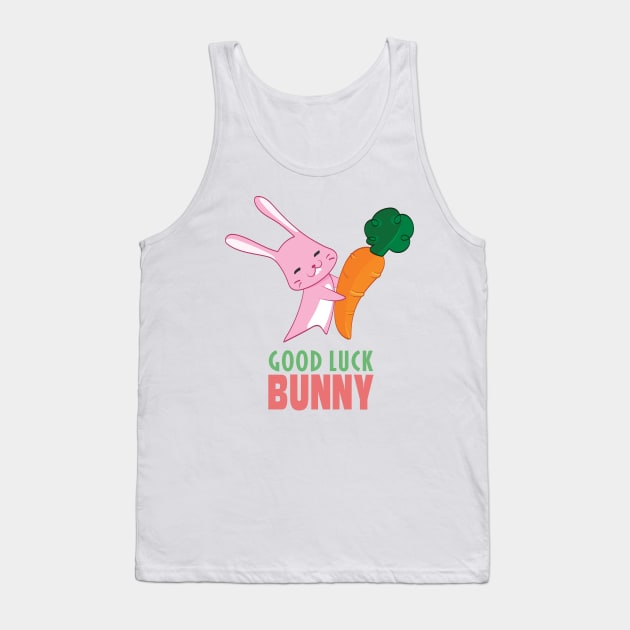 Good Luck Bunny Tank Top by Anicue